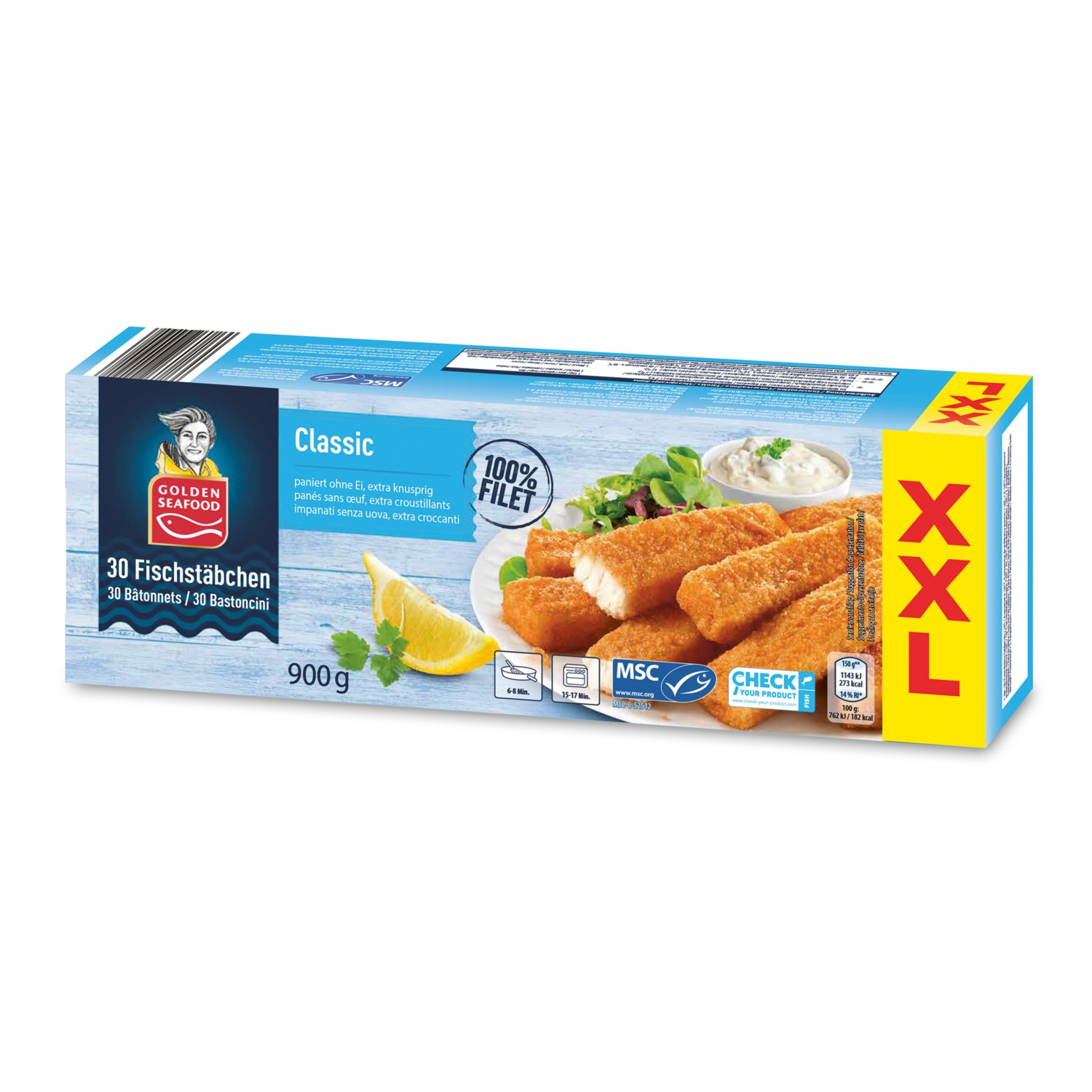 GOLDEN SEAFOOD XXL Fischstäbchen | HOFER