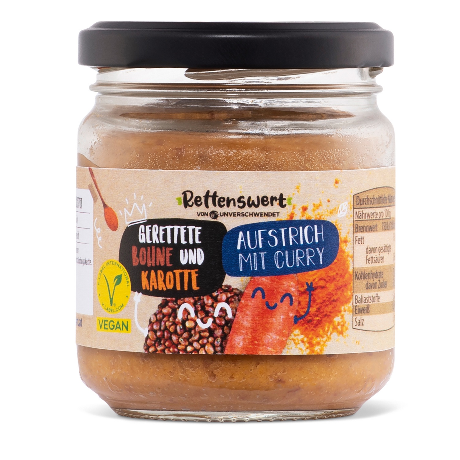 RETTENSWERT Aufstriche, Karotte-Curry