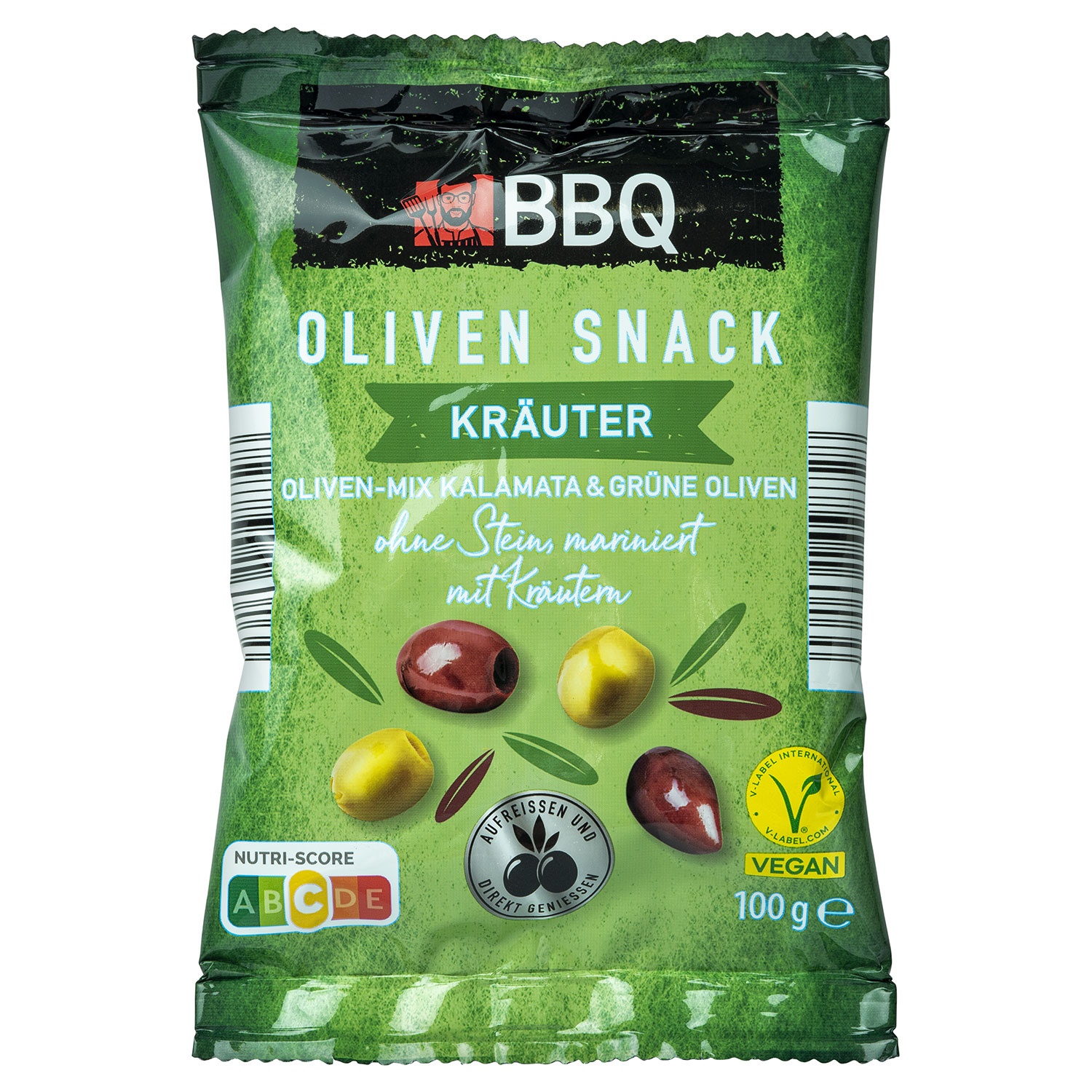BBQ Oliven Snack, Oliven Mix