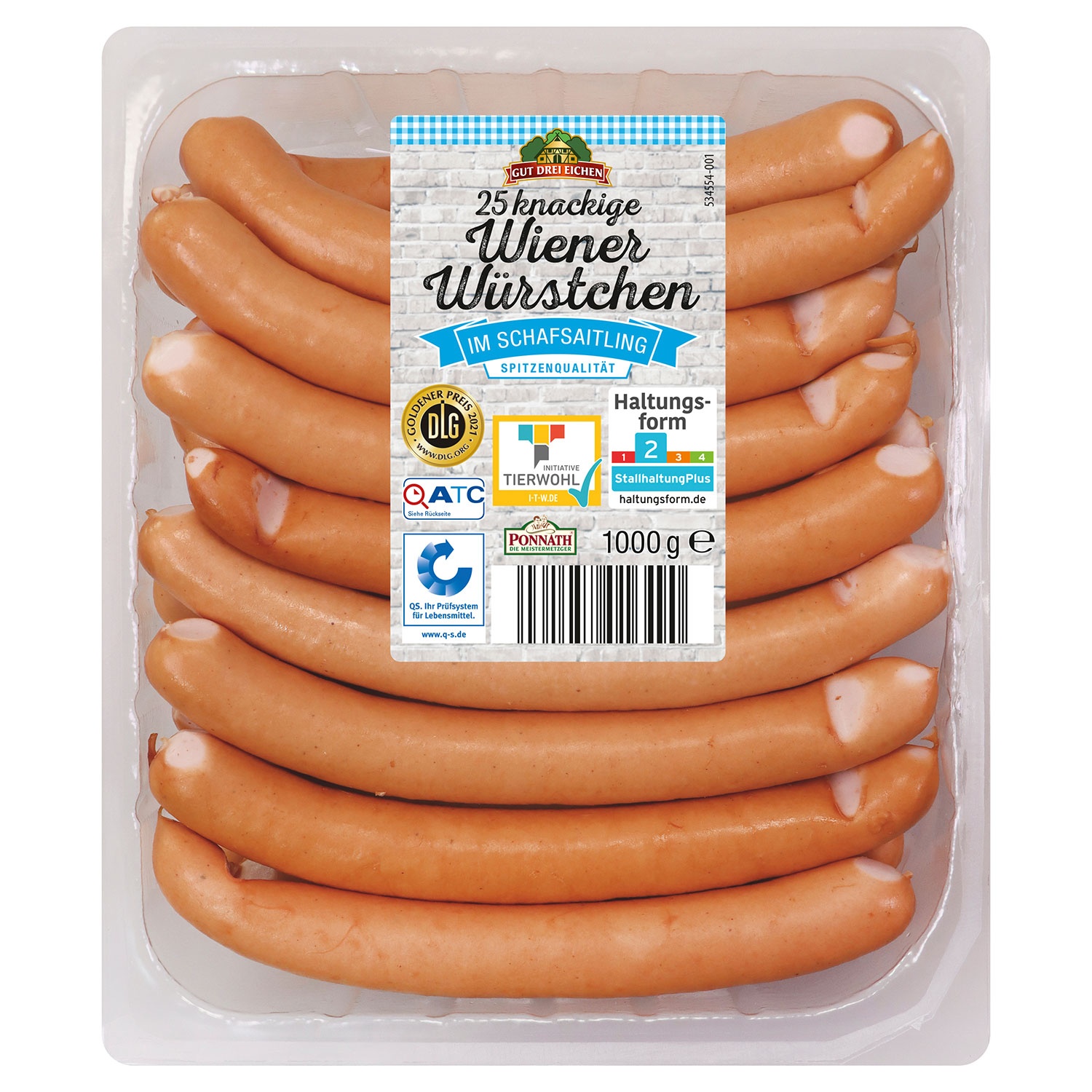 GUT DREI EICHEN Wiener Würstchen 1 kg
