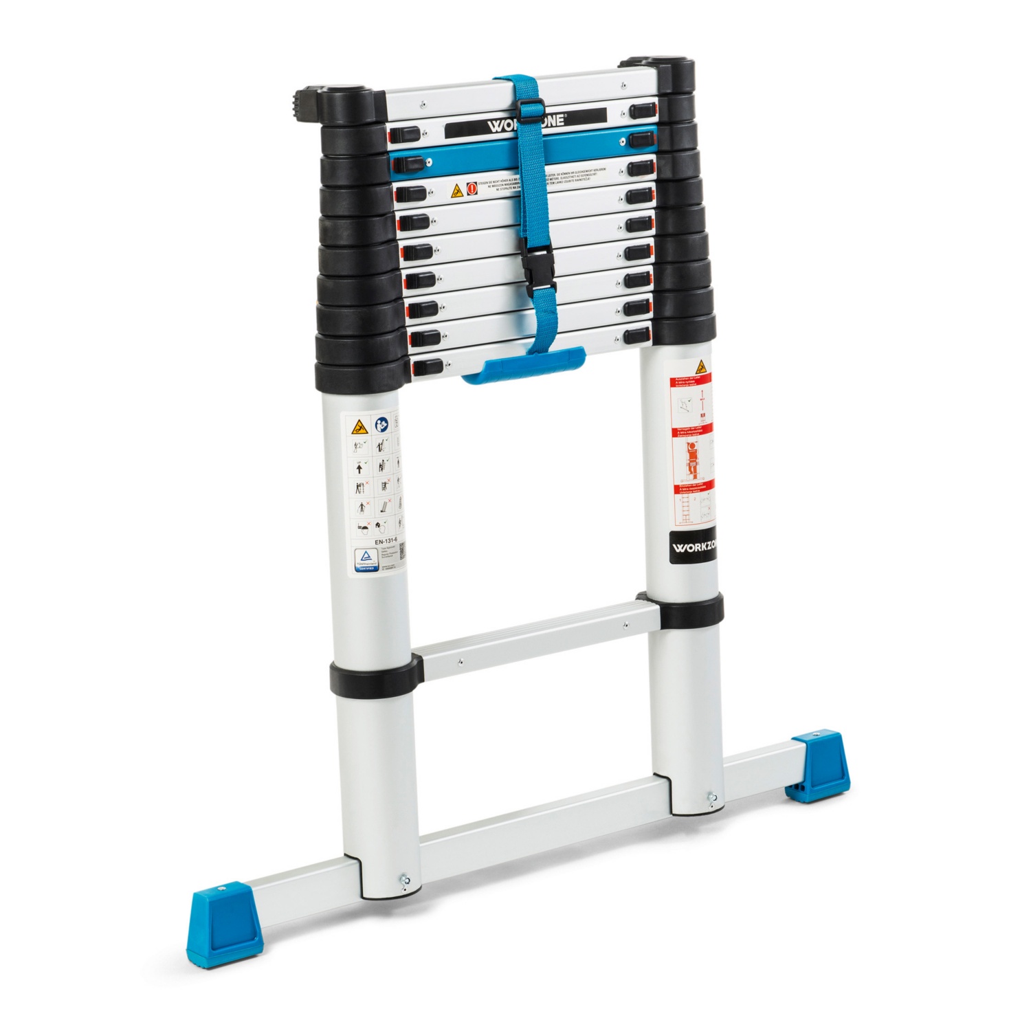 WORKZONE Aluminium-Teleskopleiter