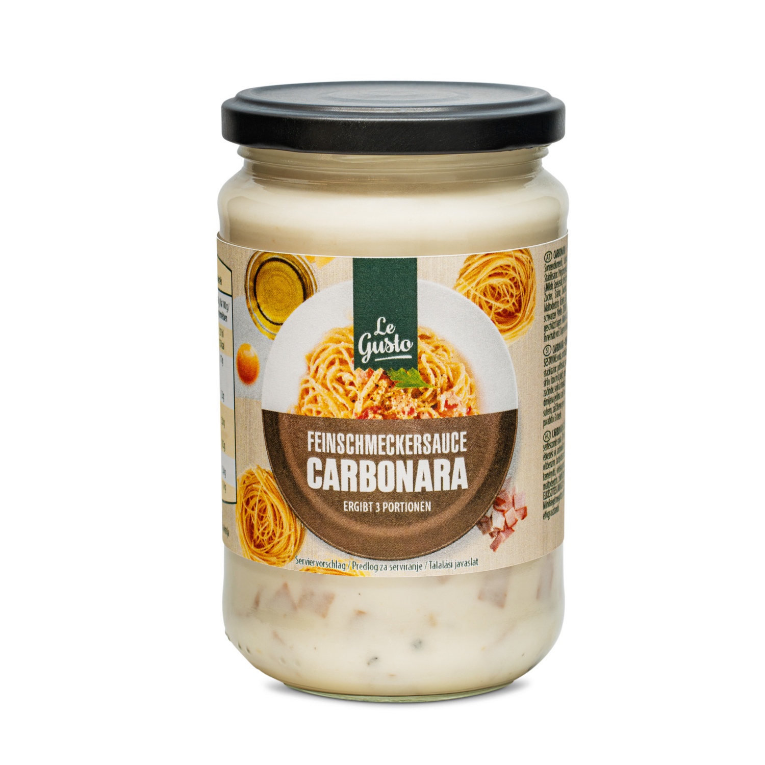 LE GUSTO Feinschmeckersauce im Glas, Cabonara
