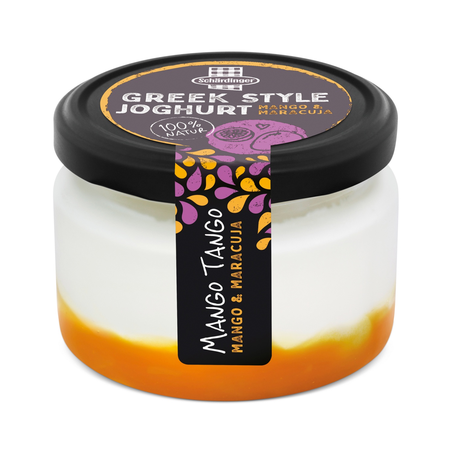 SCHÄRDINGER Greek Style Joghurt, Mango-Maracuja