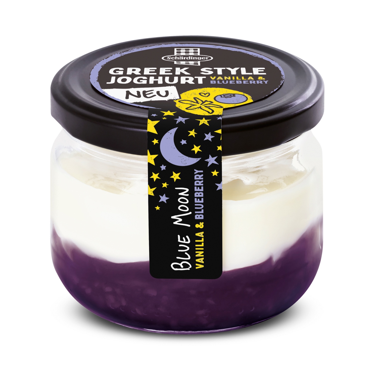 SCHÄRDINGER Greek Style Joghurt, Vanille - Heidelbeere