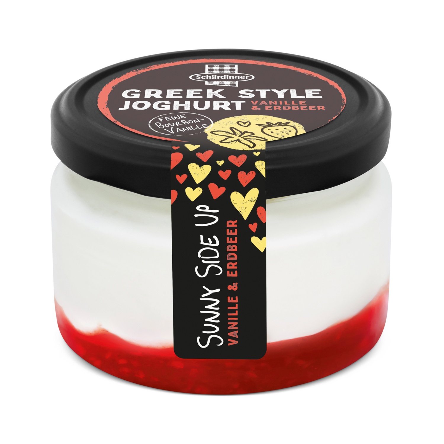 SCHÄRDINGER Greek Style Joghurt, Vanille - Erdbeere