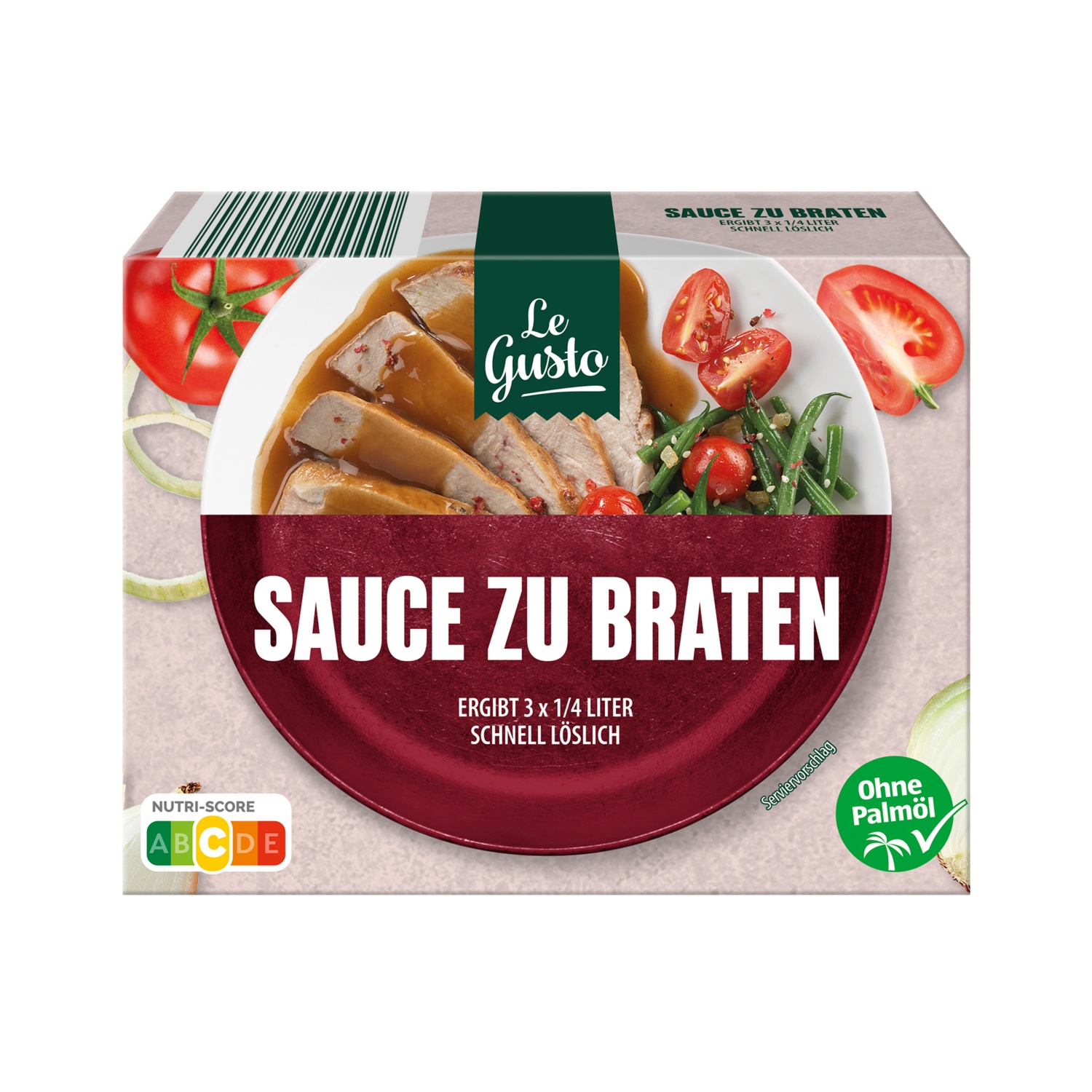 LE GUSTO Trockensauce 51 g, Braten