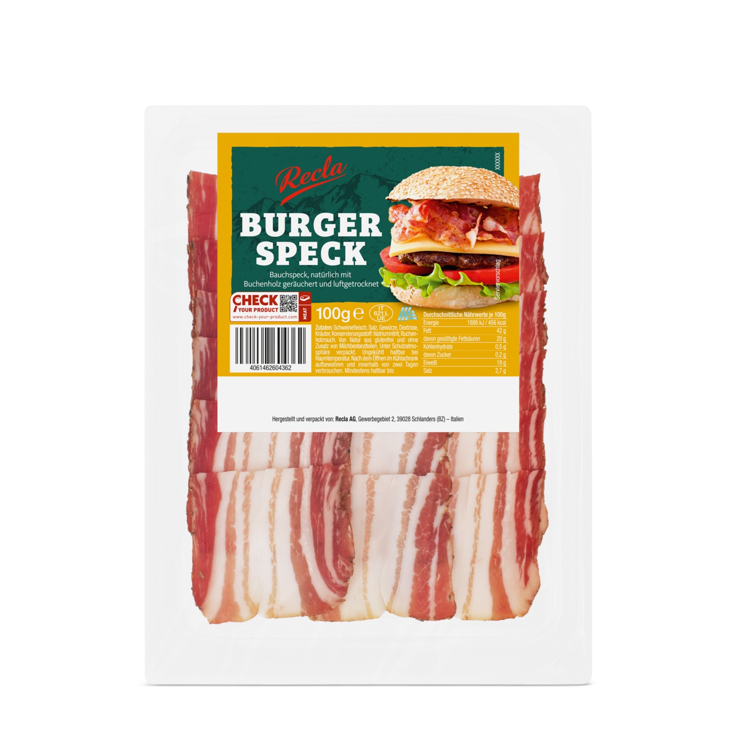 RECLA Burgerspeck
