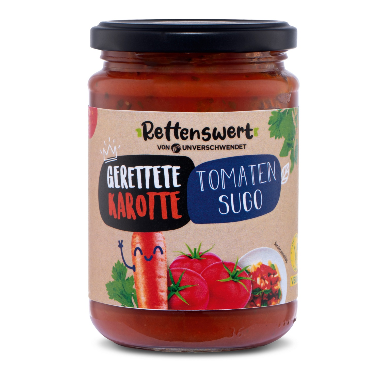 RETTENSWERT Sugo, Karotte-Tomate, 350 g