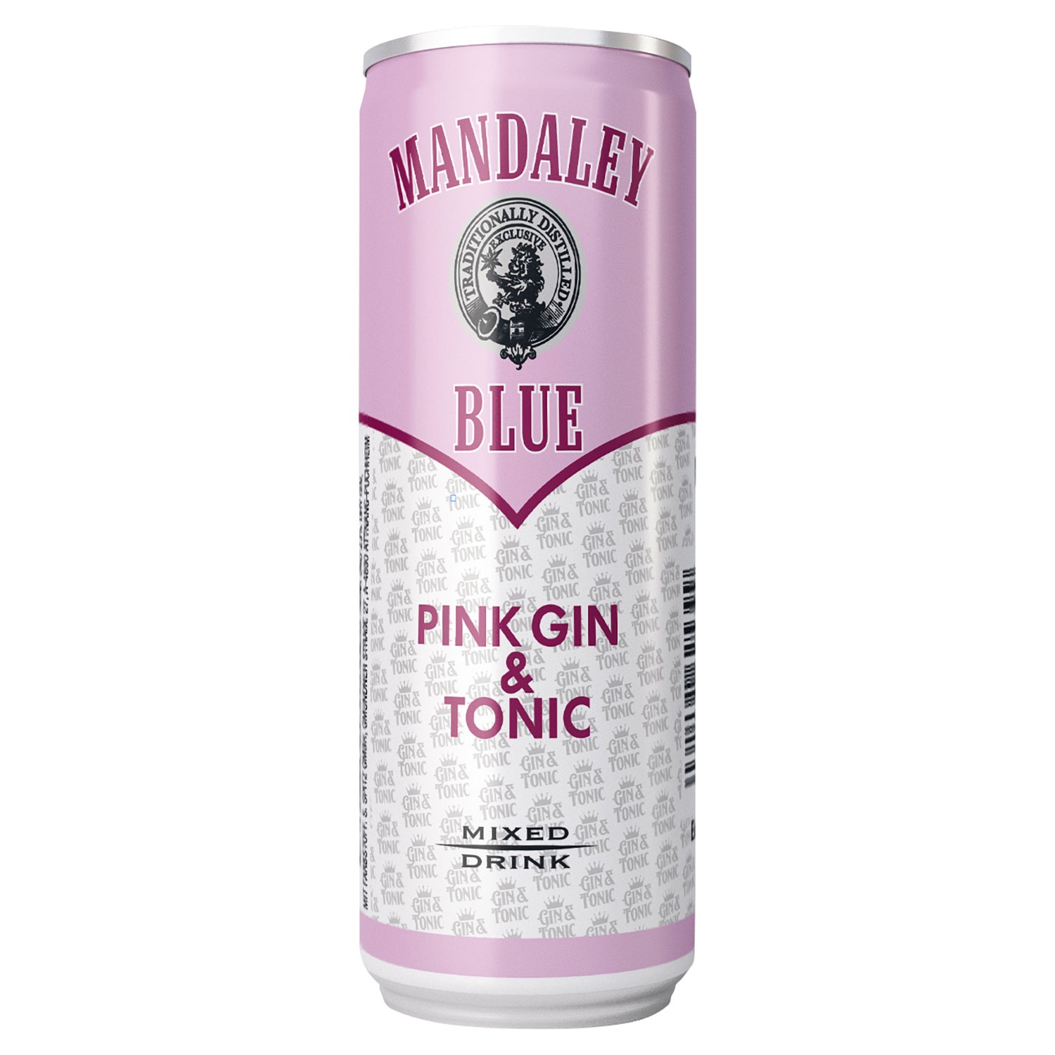 RTD can Spiced Rum 0,33 l, Pink Gin Tonic