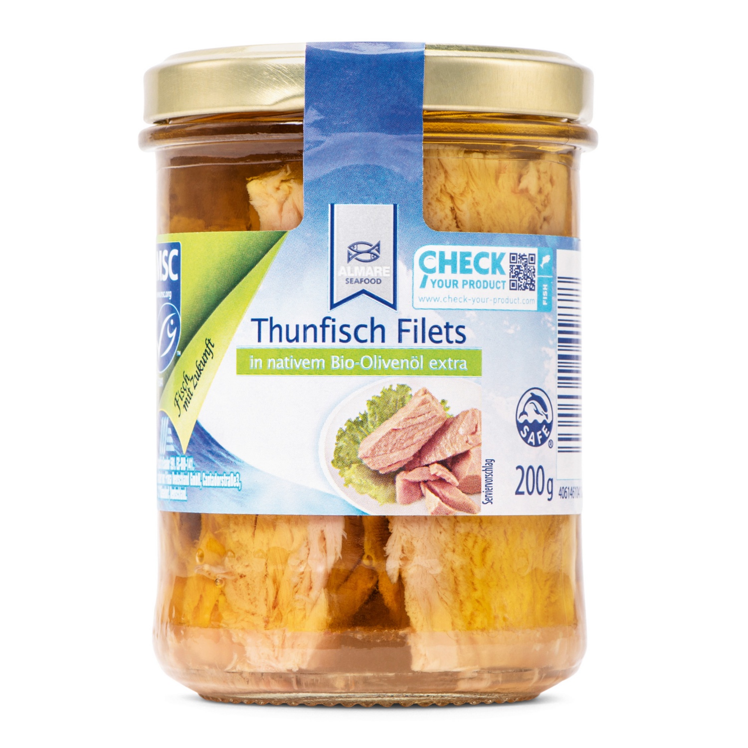ALMARE SEAFOOD MSC Thunfischfilet im Glas