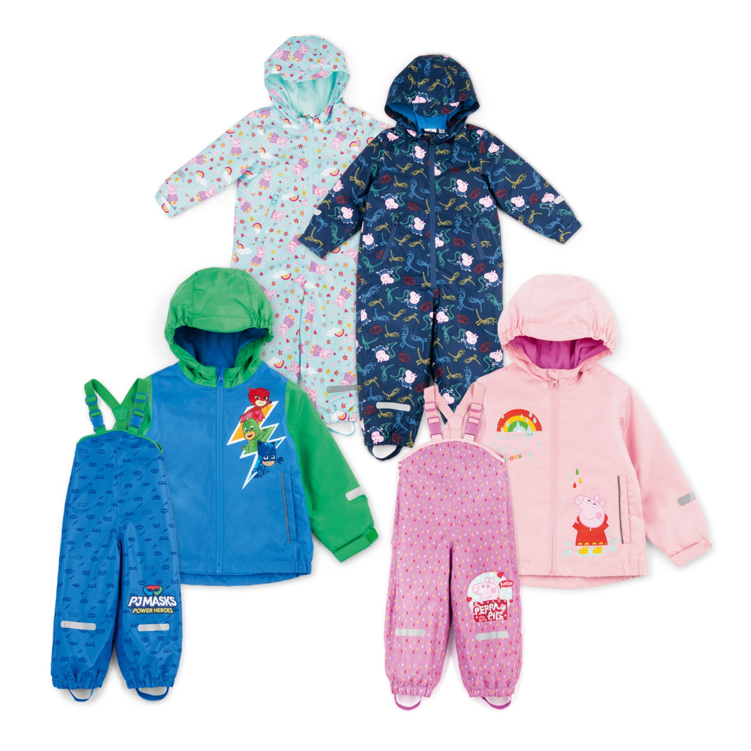 PEPPA PIG / PJ MASKS Kleinkinder Matsch- und Buddelanzug/Overall