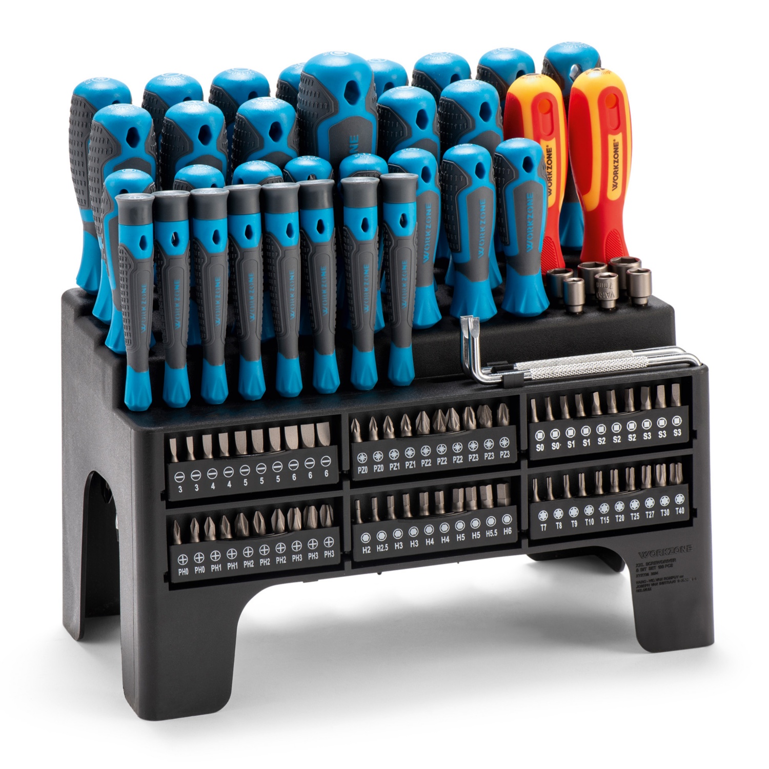 WORKZONE XXL Schraubendreher-Set, 100-teilig