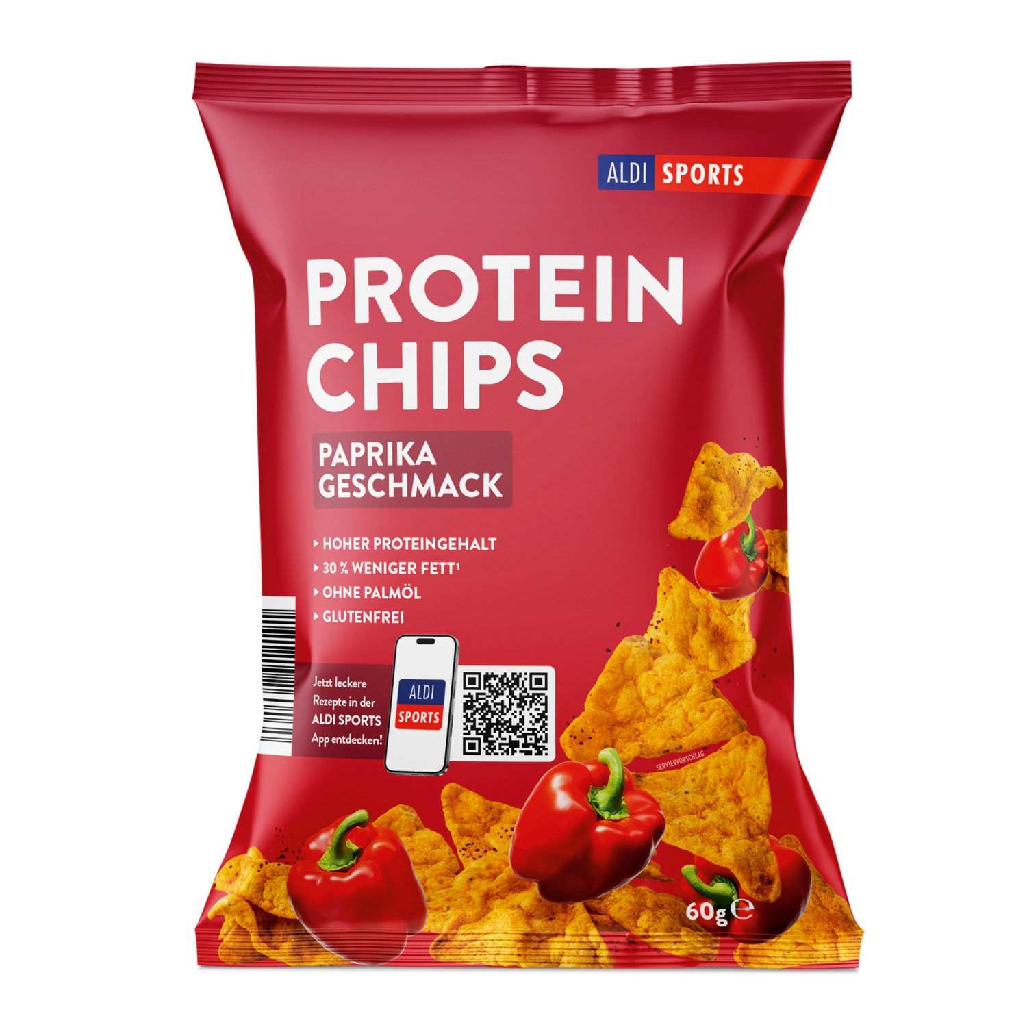 ALDI SPORTS Protein Chips, Paprika