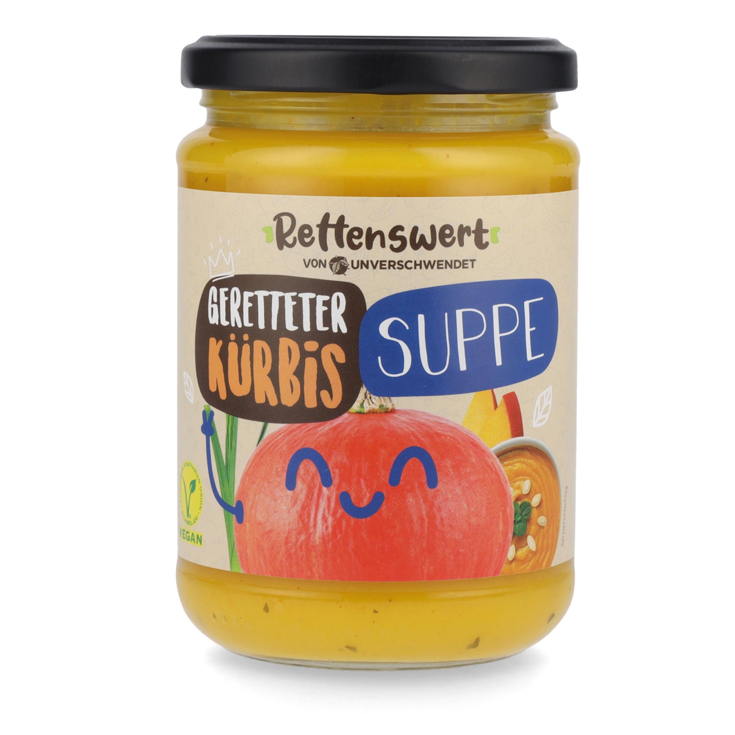 RETTENSWERT Suppe im Glas, Kürbis