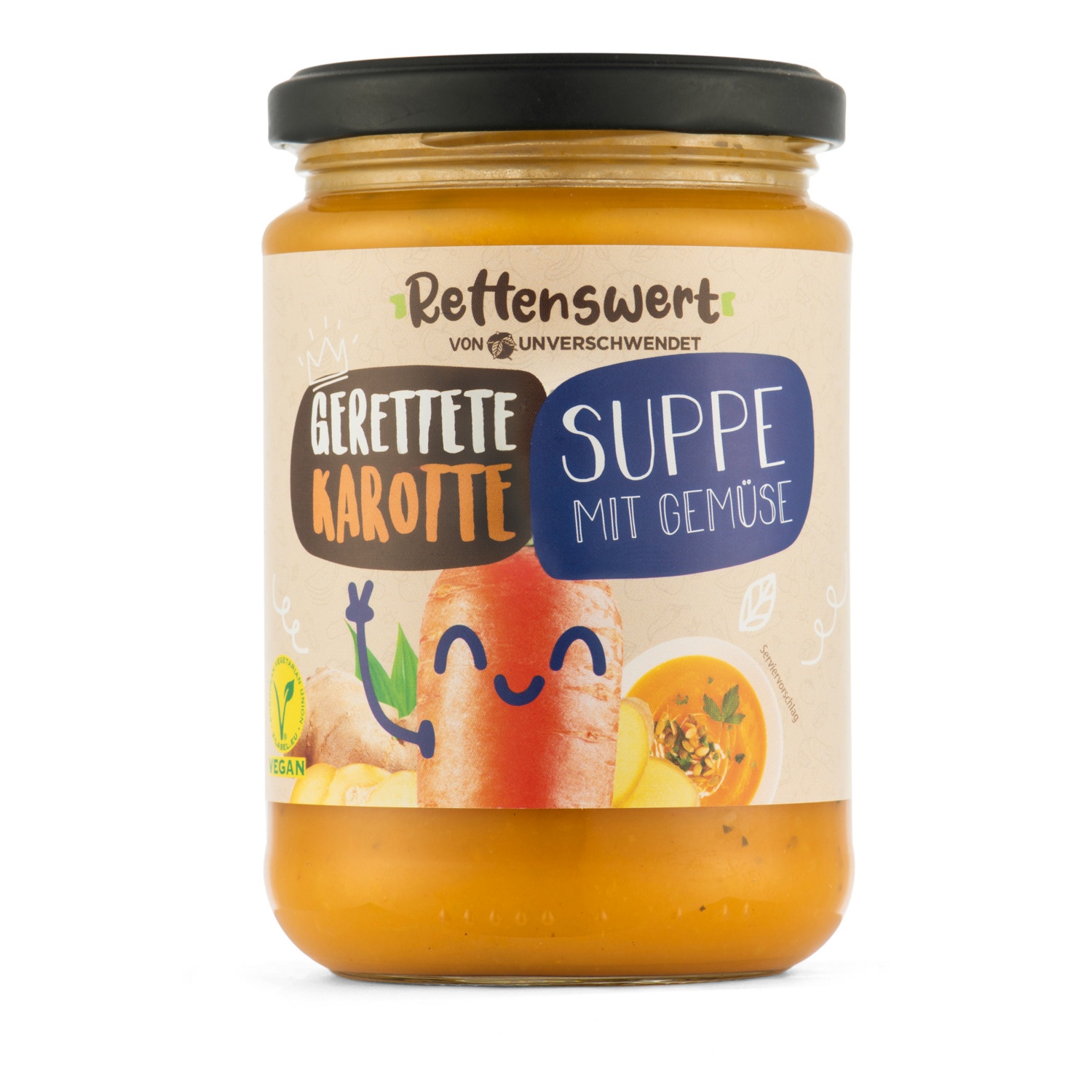 RETTENSWERT Suppe im Glas, Karotte-Ingwer