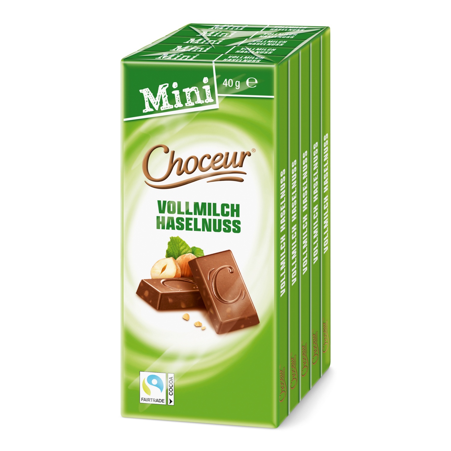 CHOCEUR Mini-Schokolade, Vollmilch-Haselnuss