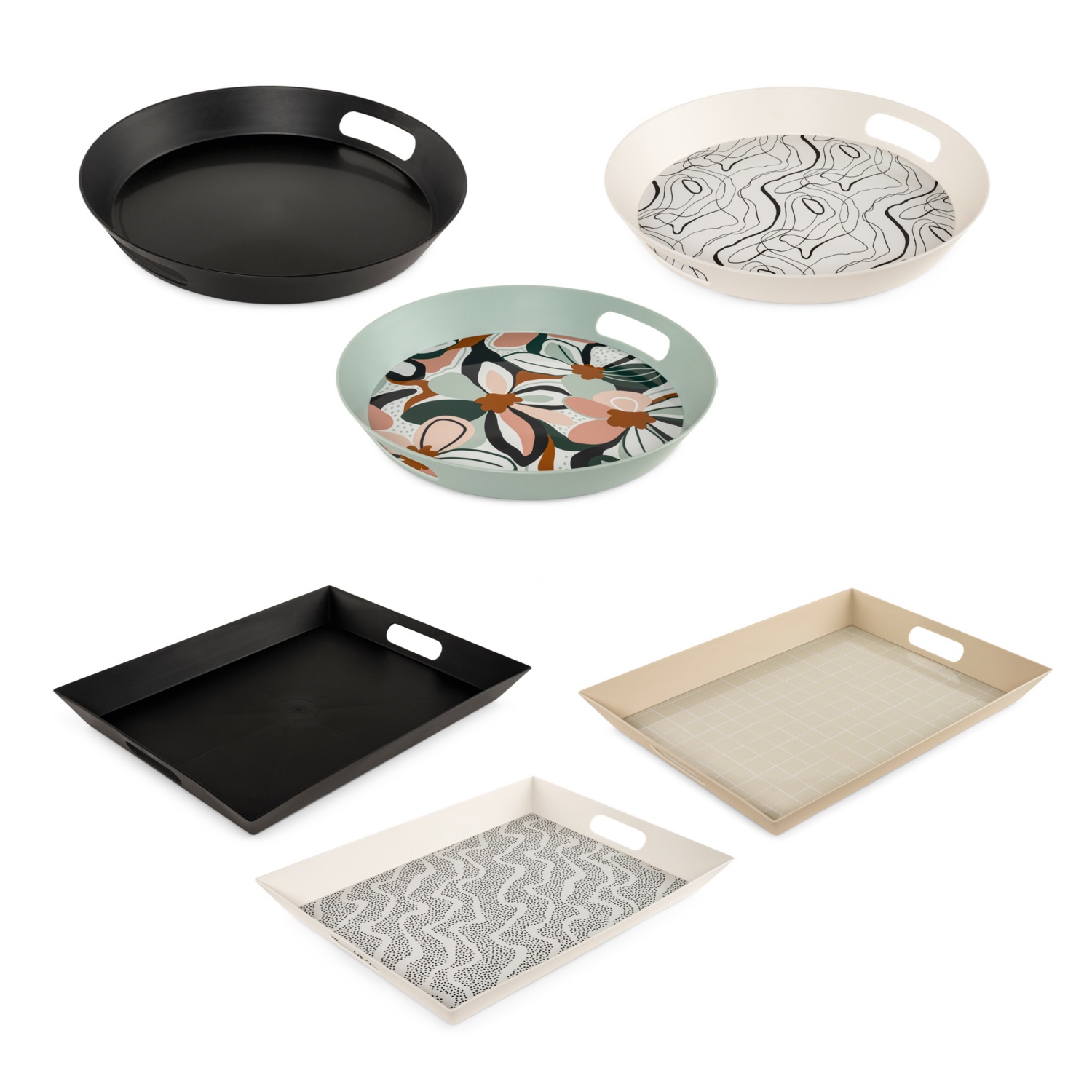 CROFTON Serviertablett Kunststoff