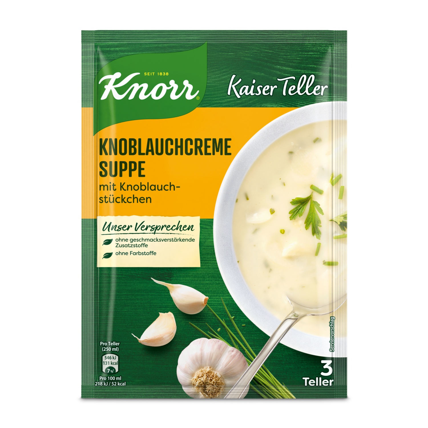 KNORR Kaiserteller Suppe, Knoblauchcremesuppe