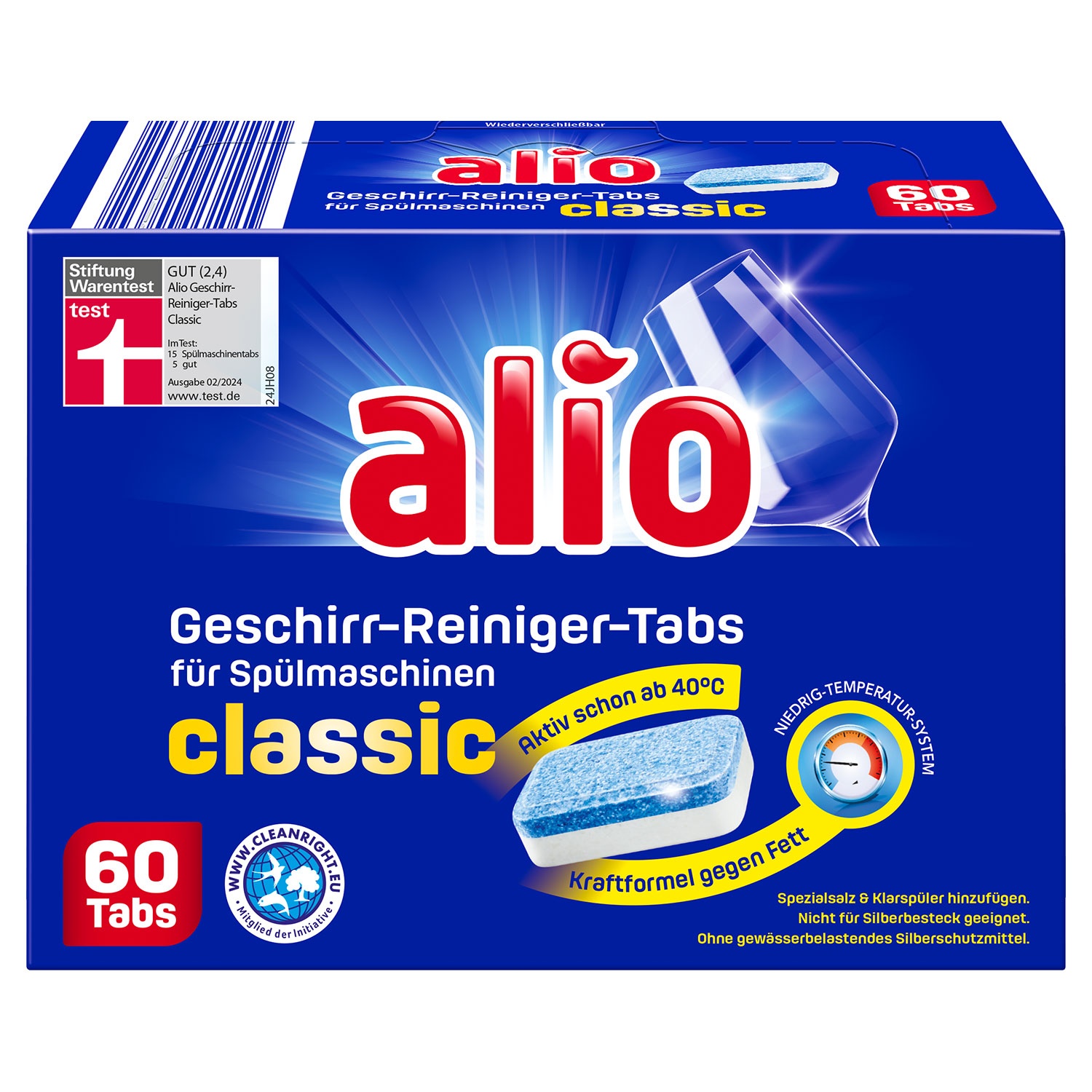 ALIO Geschirr-Reiniger-Tabs 60 Tabs, classic