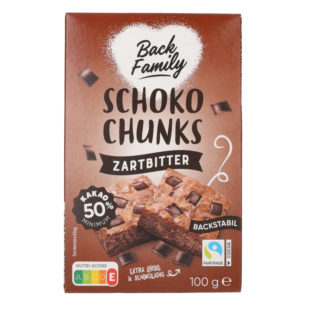 BACK FAMILY Schokochunks, Zartbitter
