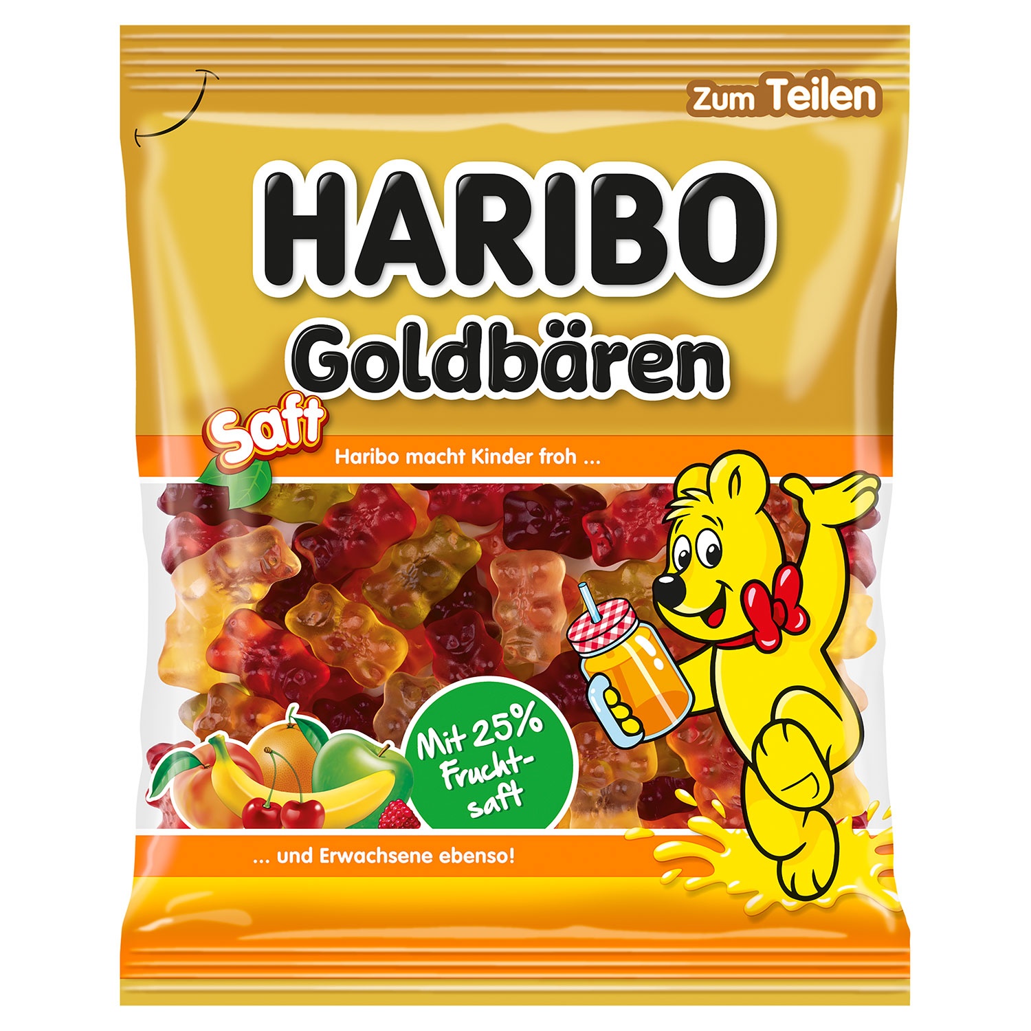 HARIBO Fruchtgummi 160 g, Saft Goldbären