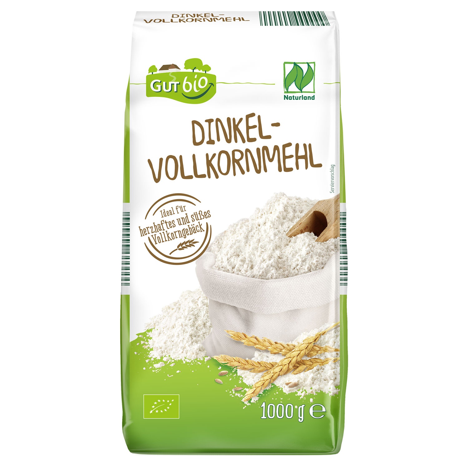 GUT BIO Bio-Dinkelmehl 1 kg, Vollkorn