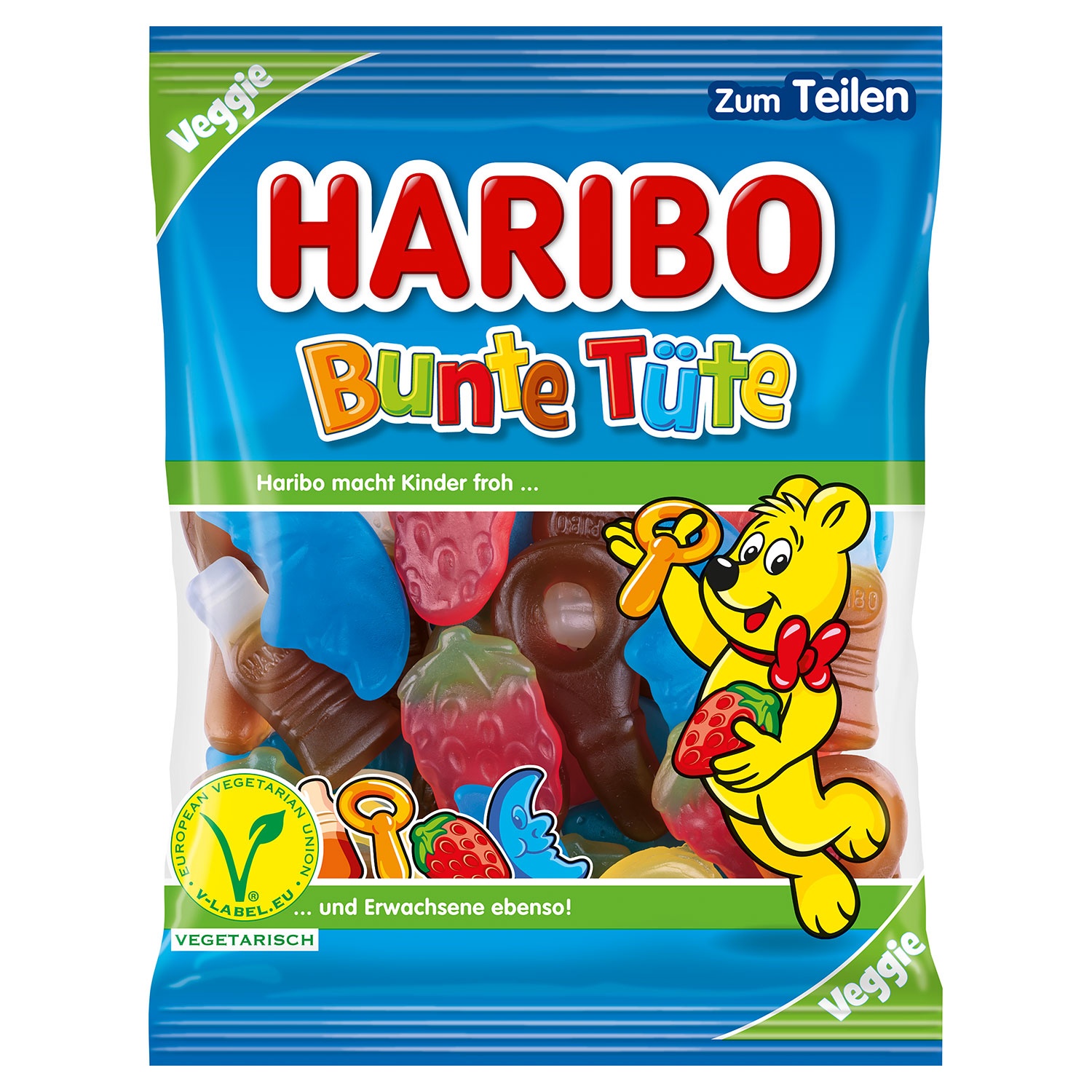 HARIBO Fruchtgummi 175 g, Bunte Tüte