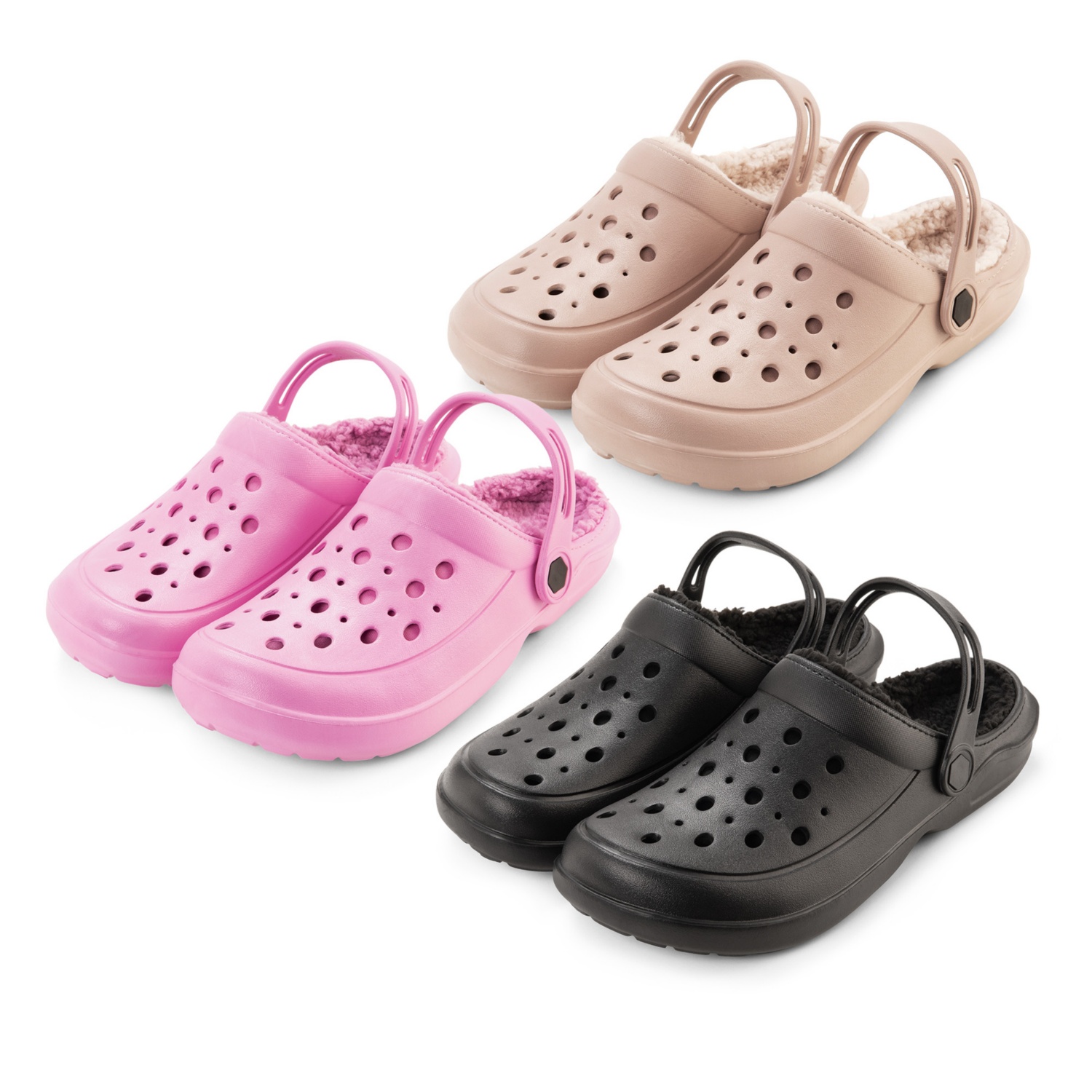 UP 2 FASHION Damen-/Herren-Clogs, gefüttert