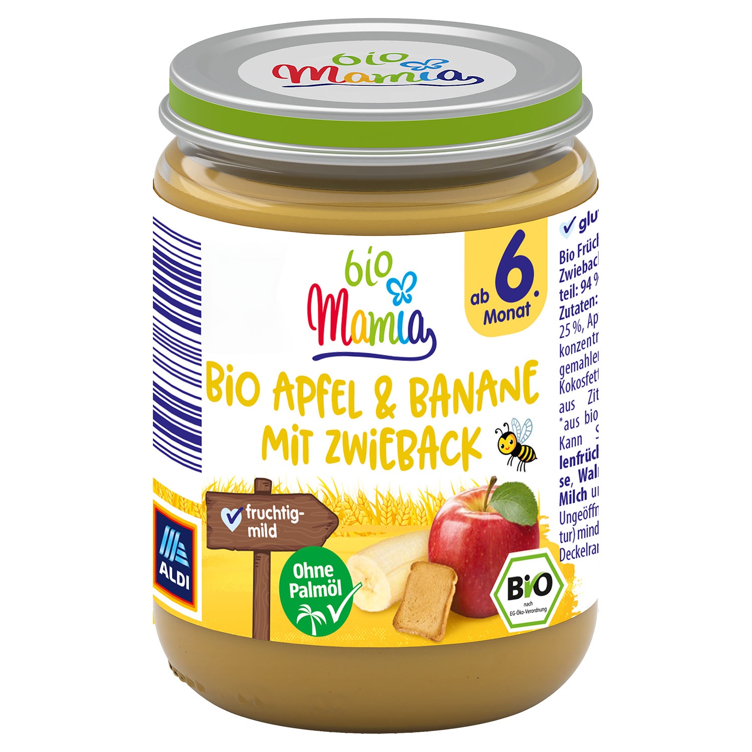 MAMIA BIO Bio-Frucht- & -Getreidebrei 190 g