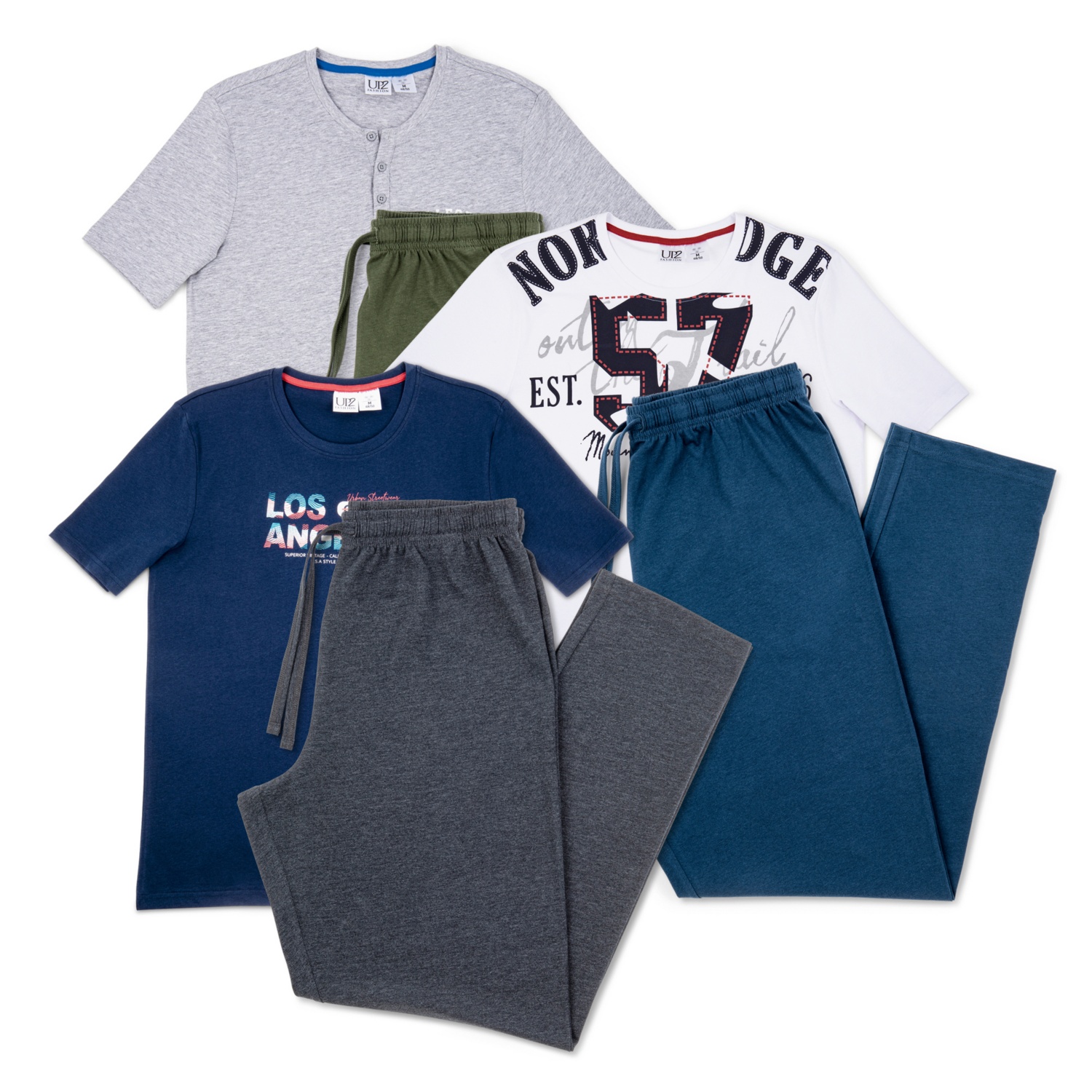 UP 2 FASHION MEN Herren-Shorty-Pyjama