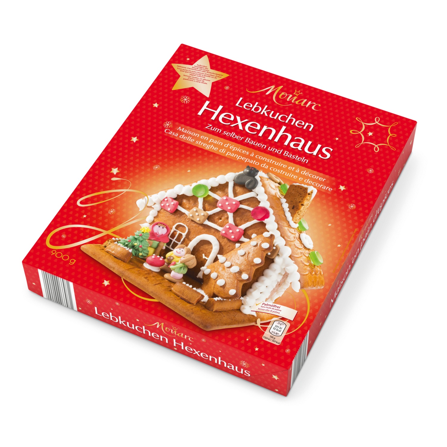 MONARC Lebkuchen-Bausatz, Hexenhaus, 900 g