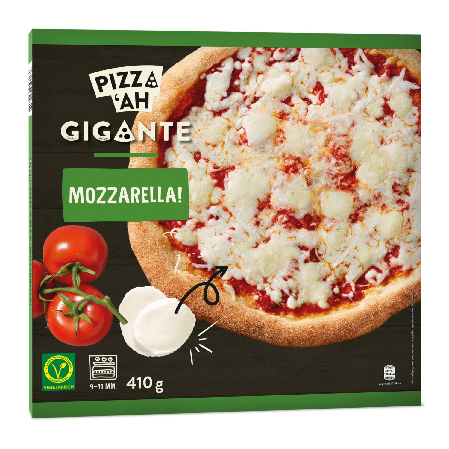PIZZ'AH Gigante, Mozzarella