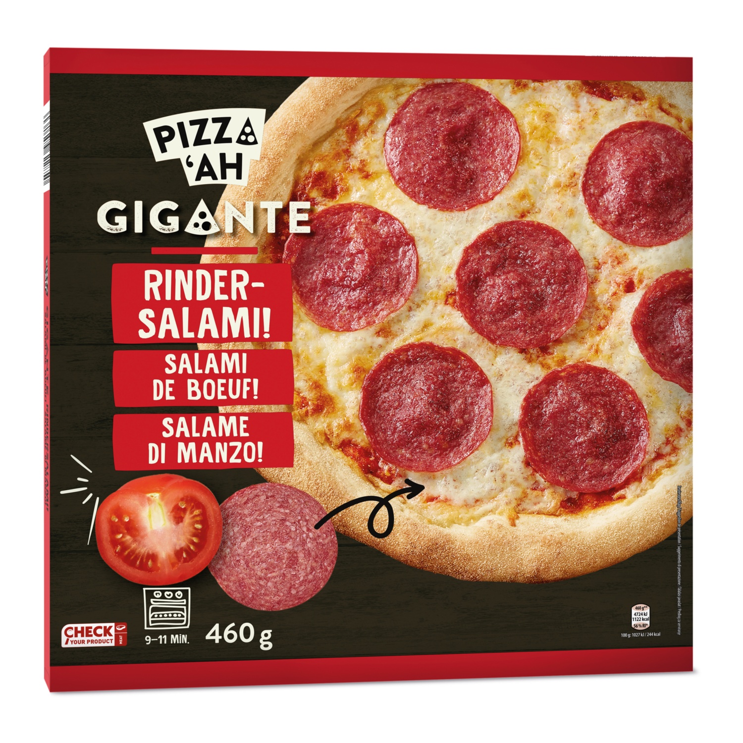 PIZZ'AH Gigante, Salami