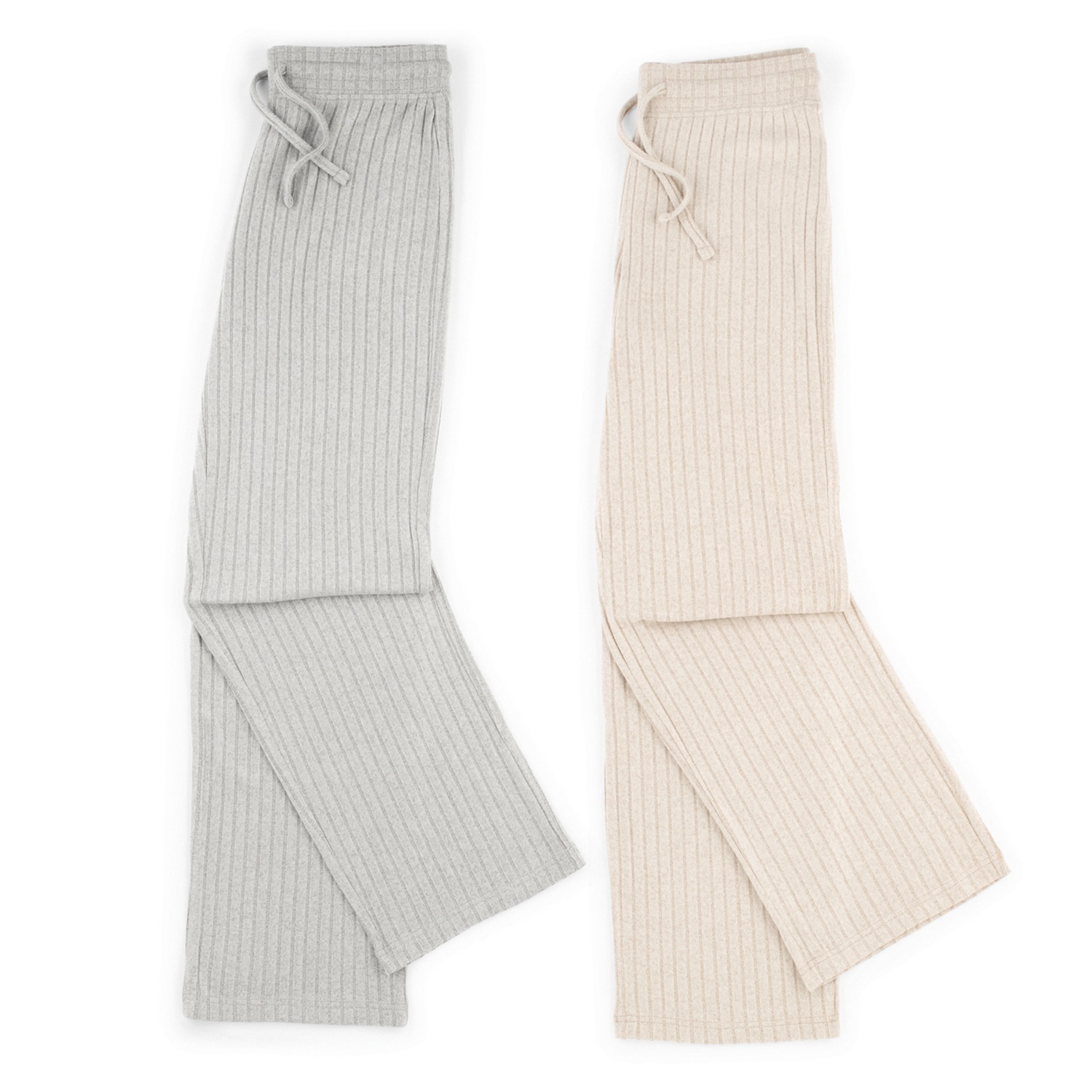 Damen-Loungewear-Hose, gerippt