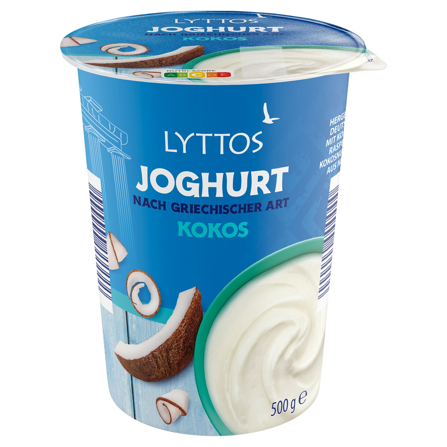 LYTTOS Fruchtjoghurt griechischer Art 0,5 kg, Kokos