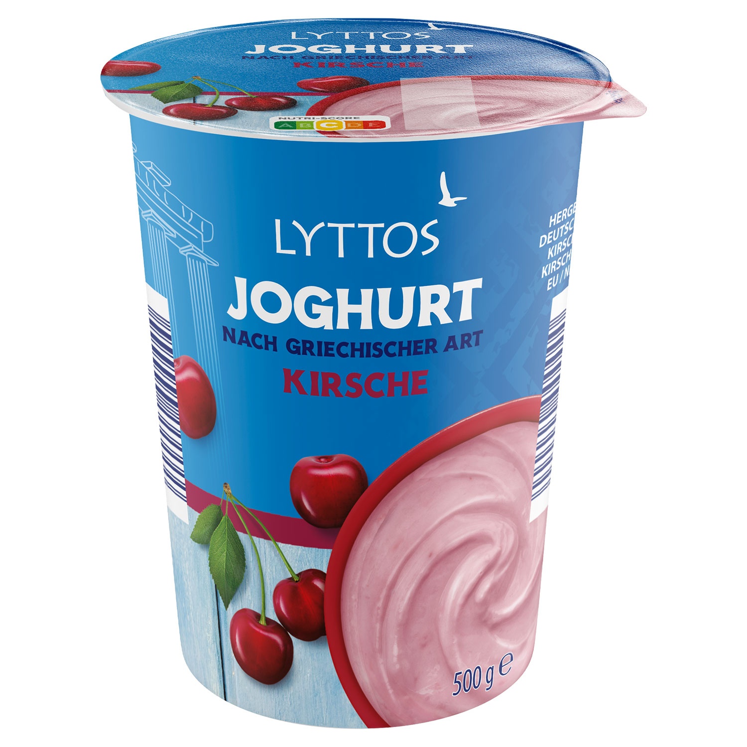 LYTTOS Fruchtjoghurt griechischer Art 0,5 kg, Kirsche