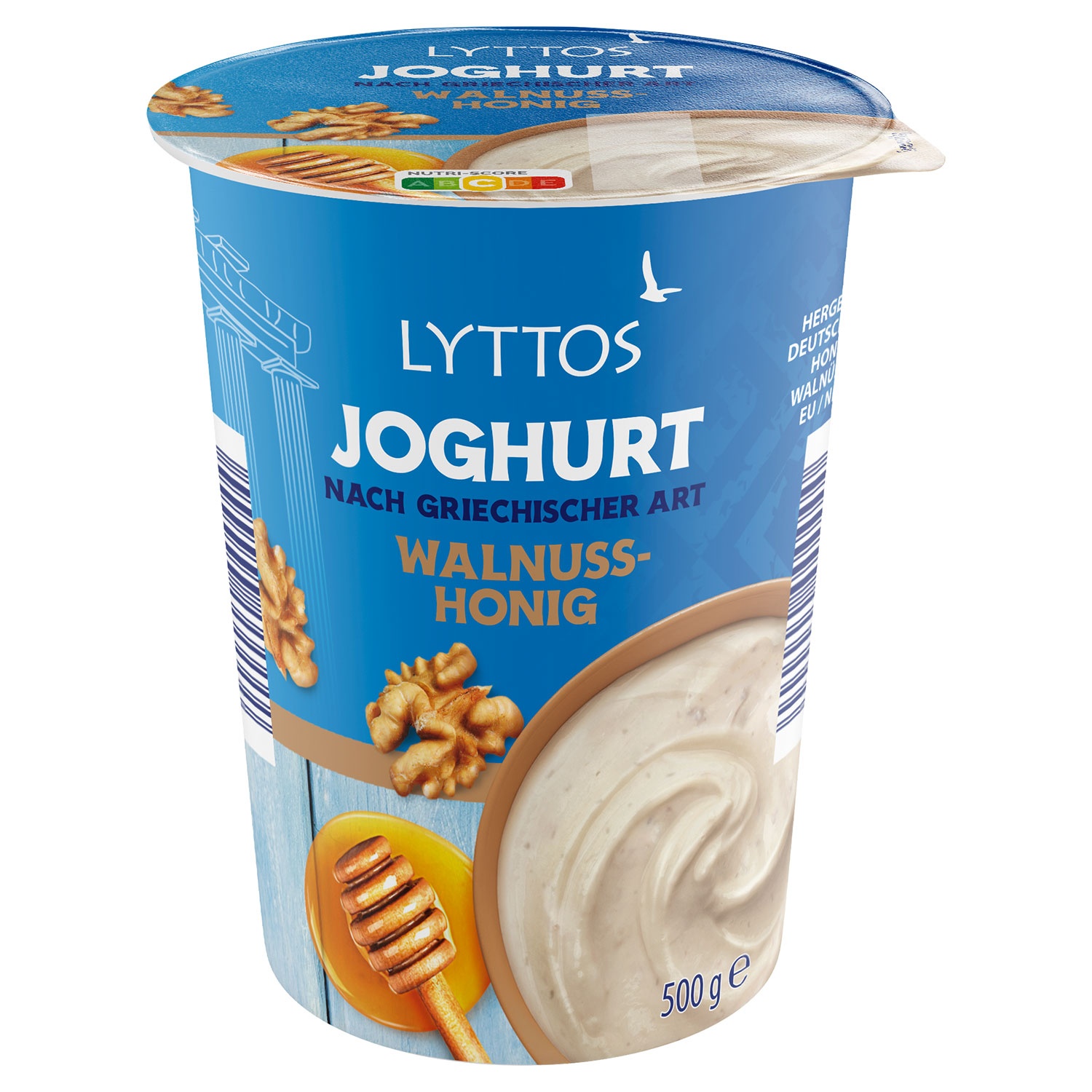 LYTTOS Fruchtjoghurt griechischer Art 0,5 kg, Honig-Walnuss