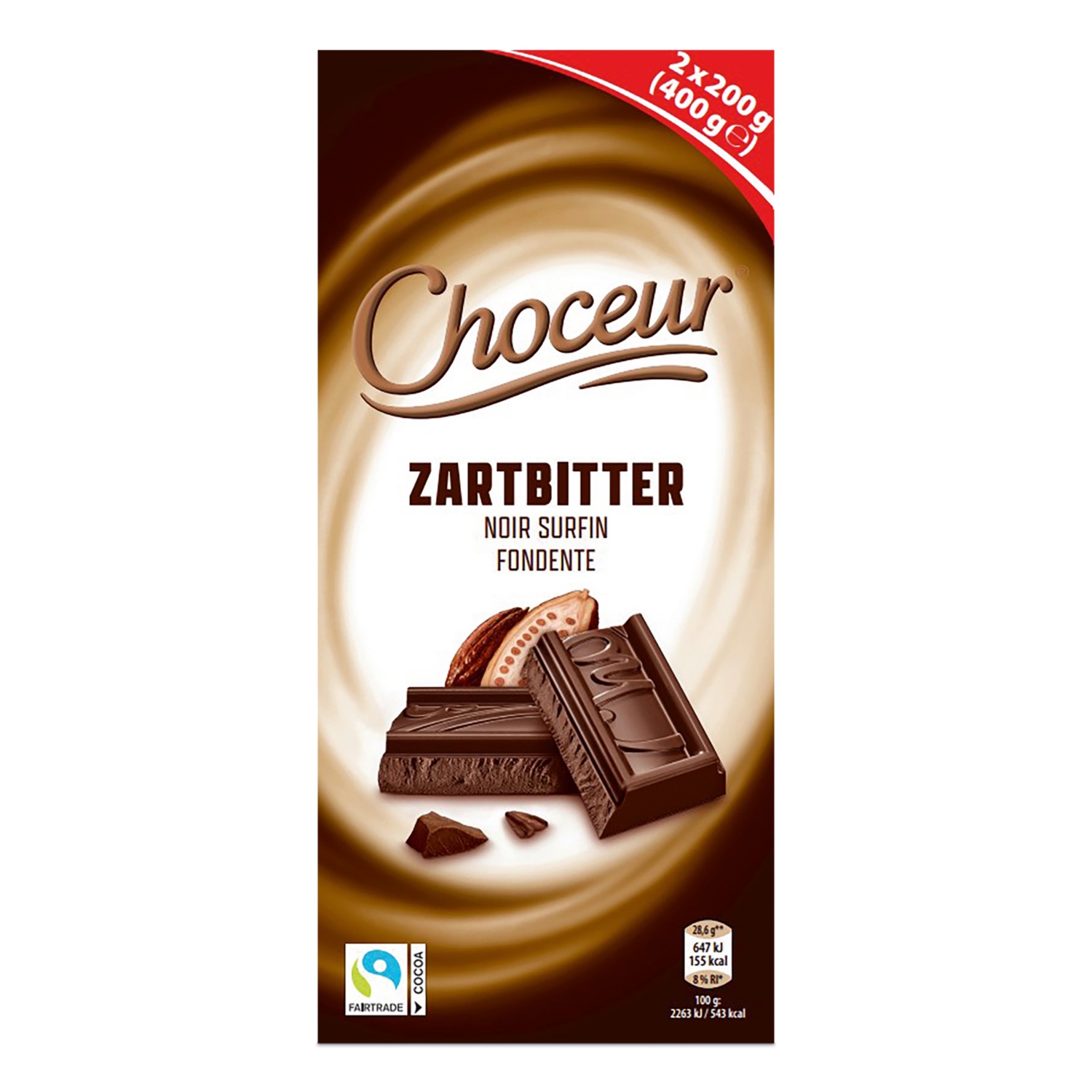 CHOCEUR XXL Schokolade, Zartbitter