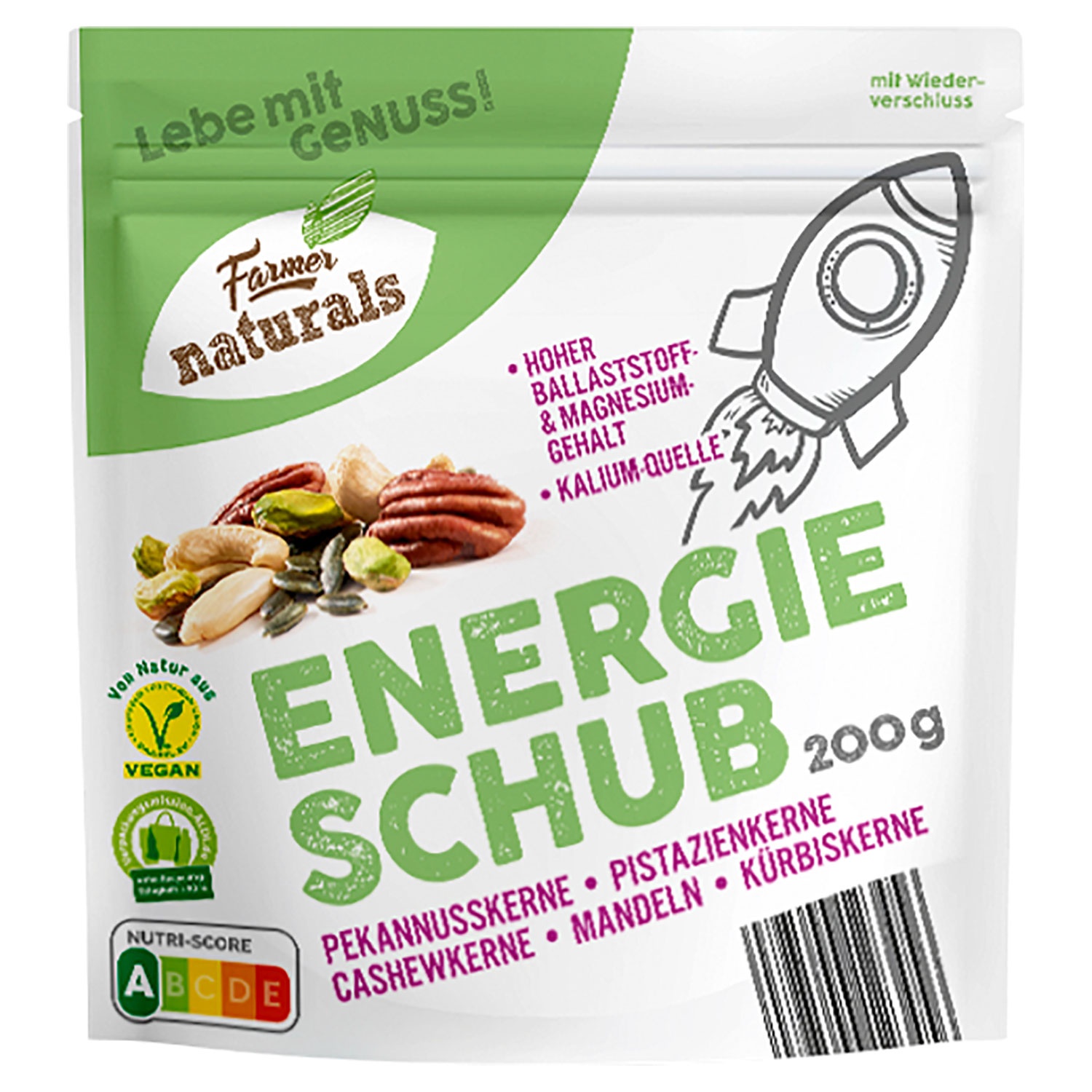 FARMER NATURALS GeNuss-Mix 200 g, Energieschub