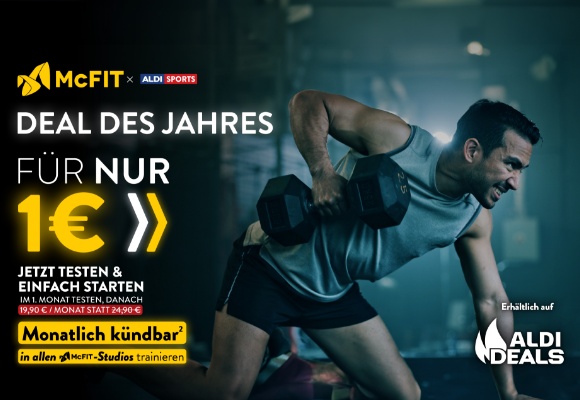 ALDI SPORTS and McFIT launch 1-euro campaign